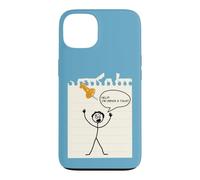 Carcasa para iPhone 13 Stick Figure Under A Tack Funny Stick Hombre Oficina Regalo