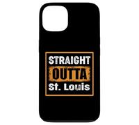 Carcasa para iPhone 13 Straight Outta St. Louis Missouri USA Retro Humor Envejecido
