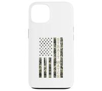 Carcasa para iPhone 13 Strait Watch USA American Flag Camouflage Distressed Style