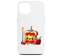 Carcasa para iPhone 13 Sudadera con Comida para Celebrar la Fiesta Kawaii Toast Jam