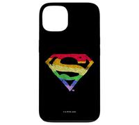 Carcasa para iPhone 13 Superman Rough Rainbow Pride Logo