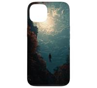 Carcasa para iPhone 13 Surrealista Ascension - Figura Flotante Cielo Luminoso diseño artístico