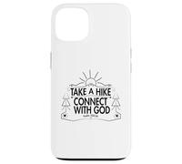 Carcasa para iPhone 13 Take a Hike and Connect with God Spiritual Nature Print