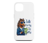 Carcasa para iPhone 13 Talk Derby To Me Funny Cool Racing Horse Men Women