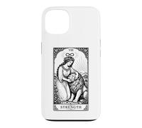 Carcasa para iPhone 13 Tarjeta del Tarot Vintage Leo Zodiaco Celestial Witchy Astrology