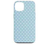 Carcasa para iPhone 13 Teal Blue Polka Dot Stylish Polkadots