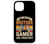 Carcasa para iPhone 13 Tengo Dos títulos: Brother & Gamer