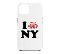 Carcasa para iPhone 13 Tengo Sentimientos encontrados sobre Nueva York Funny Sarcastic