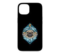 Carcasa para iPhone 13 Tengo un Amigo en mí, Divertido Meme para Amantes de los Perros Pug