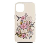 Carcasa para iPhone 13 Terapia del Habla Floral Maestro colibrí Aula ABC