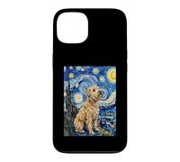 Carcasa para iPhone 13 Terrier de Trigo Noche Estrellada Van Gogh Dog Art