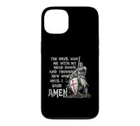 Carcasa para iPhone 13 The Devil Saw Me with My Head Down Thought He'd Won Knights