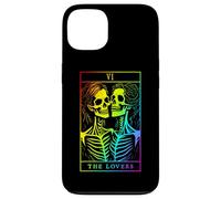 Carcasa para iPhone 13 The Lovers Tarot Card Oculto Goth Lesbianas Esqueleto Halloween