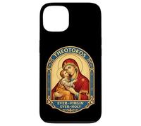Carcasa para iPhone 13 Theotokos Ever-Virgin Ever-Santo Cristiano Ortodoxo María Dios