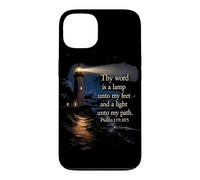 Carcasa para iPhone 13 Thy Word is a Lamp Unto My Feet - Psalm 119:10 Faith Verse