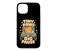 Carcasa para iPhone 13 Tiny Paws Big Pause Gato Siesta Calma