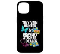 Carcasa para iPhone 13 Tiny Vein Hunter Bravery Sticker Dealer Pediatric Nurse