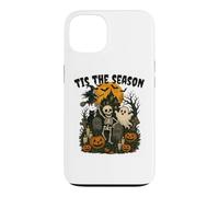 Carcasa para iPhone 13 Tis The Season Halloween Skeleton Ghost Vibes Men Women