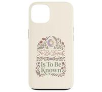 Carcasa para iPhone 13 To Be Loved Is To Be Known Retro Vintage Love Cita 1
