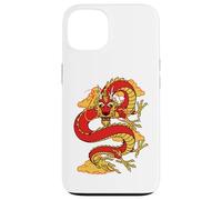 Carcasa para iPhone 13 Traditional Zodiac Lucky Red Oriental Chinese Dragon