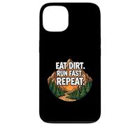 Carcasa para iPhone 13 Trail Running Mountain Runner Eat Dirt Run Fast Repeat
