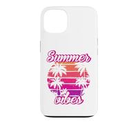 Carcasa para iPhone 13 Tropical Vibes Beach Sunset Palms Retro Summer Energy
