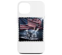Carcasa para iPhone 13 Truck Driver Trucker Camiseta Hombre Papá Big Rig American
