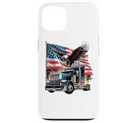 Carcasa para iPhone 13 Truck Driver Trucker Camiseta Hombre Papá Big Rig American