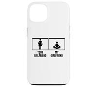 Carcasa para iPhone 13 Tu Novia Mi Novia Novio Instructor de Yoga
