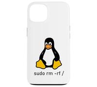 Carcasa para iPhone 13 Tux Linux Penguin - sudo RM -RF/computadoras informáticas