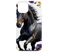 Carcasa para iPhone 13 Un Caballo de Nueva Jersey rodeado de Flores violetas comunes 2