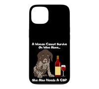 Carcasa para iPhone 13 Una Mujer no Puede Sobrevivir Solo en Vino Ella también Necesita un GSP