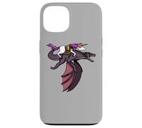 Carcasa para iPhone 13 Unicornio Monta Dragón Divertido Fantasía Mítico Niños Niñas
