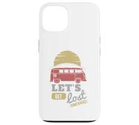 Carcasa para iPhone 13 Viaje por Carretera Autobús Puesta del Sol Aventura Vamos a perderse en algún Lugar