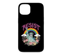 Carcasa para iPhone 13 Vibrante Resist Lady Liberty Rainbow Floral Graphic