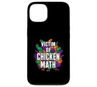 Carcasa para iPhone 13 Victim of Chicken Math Funny Backyard Poultry Farmer