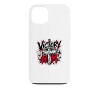 Carcasa para iPhone 13 Victoria a través de él Cruz Guerrera Cristiana
