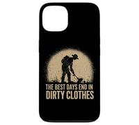 Carcasa para iPhone 13 Vida de Detectorista The Best Days End In Dirty Clothes