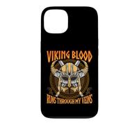 Carcasa para iPhone 13 Viking Blood Runs Through my Veins Norse Nordic Mythology
