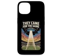 Carcasa para iPhone 13 Vinieron para El Juego UFO Football Alien Invasion Stadium