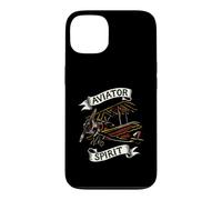 Carcasa para iPhone 13 Vintage Biplane Aviator Spirit Retro Airplane Pilot