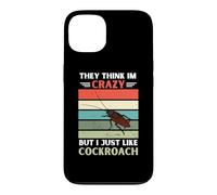 Carcasa para iPhone 13 Vintage Ellos piensan Que Estoy Loco Pero me Gusta el Amante de Las cucarachas