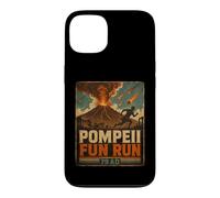 Carcasa para iPhone 13 Vintage Pompeya Diversión Run Antigua Roma Volcán Erupción Humor