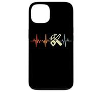Carcasa para iPhone 13 Vintage Woodworker Heartline Retro Craftsman Heartbeat