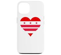 Carcasa para iPhone 13 Washington DC Bandera CORAZÓN I Love Washington DC District