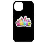 Carcasa para iPhone 13 Welder Happy Easter Welding Bunny Egg Hunt Orejas Primavera