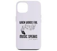 Carcasa para iPhone 13 When Words Fail Music Habla Shakespeare Meme Cita EN LA Parte