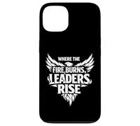 Carcasa para iPhone 13 Where The Fire Burns Leaders Rise Scouting Campfire Camping