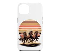 Carcasa para iPhone 13 Wild Horses Running Free Equestrian Horse Lover