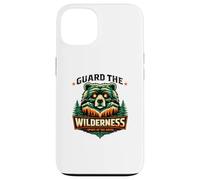 Carcasa para iPhone 13 Wilderness Bear Design Camping Naturaleza Senderista